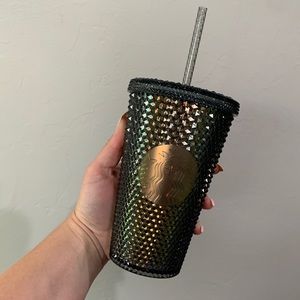 Starbucks Black Iridescent 16 oz Studded Tumbler